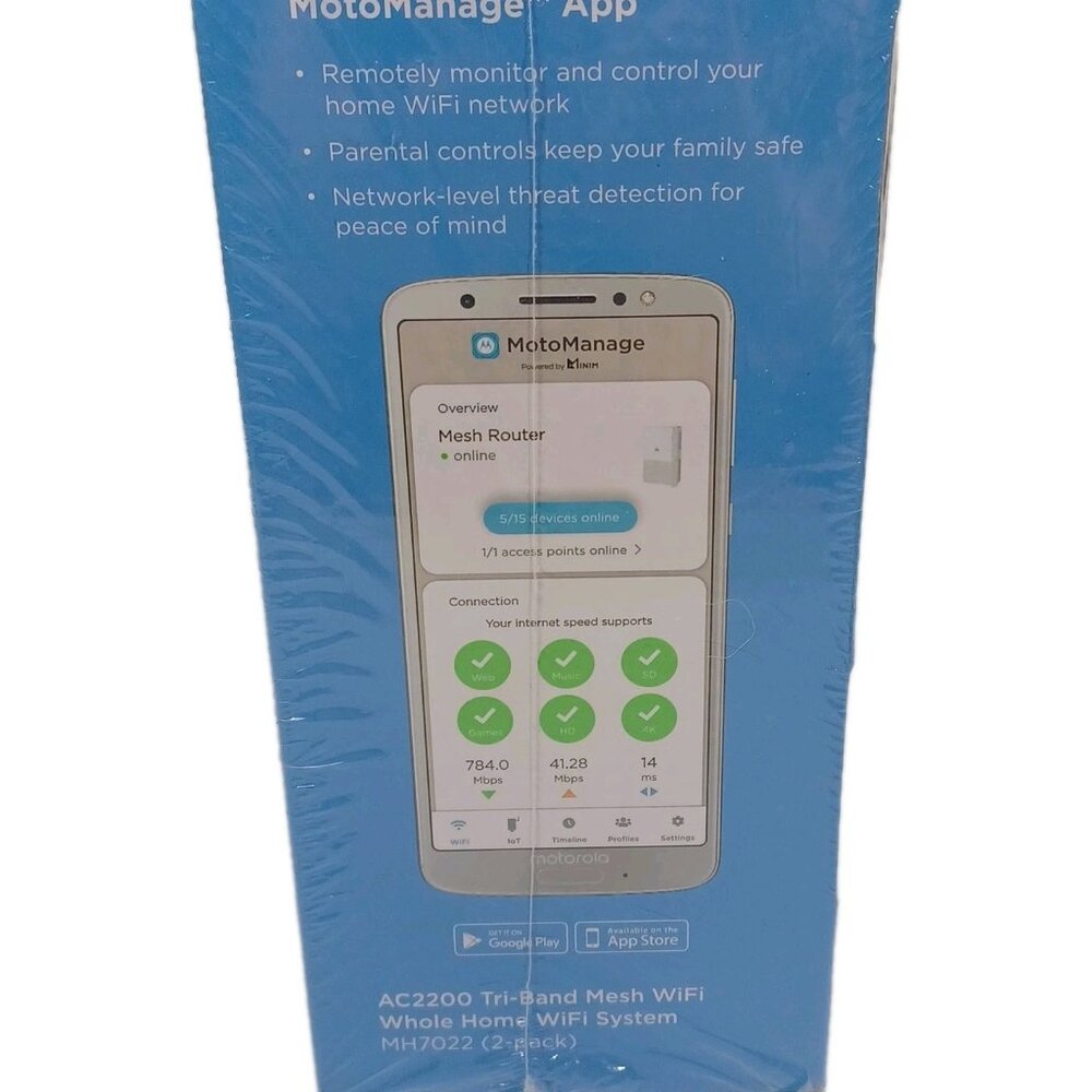Motorola White Wireless Router Mesh System - Picture 5 of 8